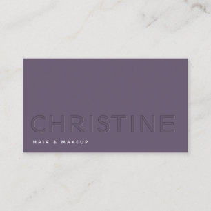 Minimalist professional letterpress  Qr code  Business Card