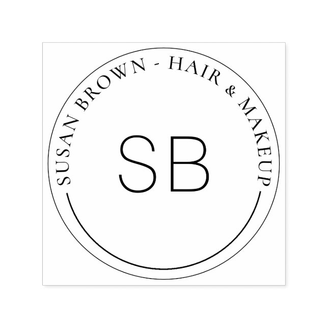 Minimalist Professional Logo Self-inking Stamp (Design)