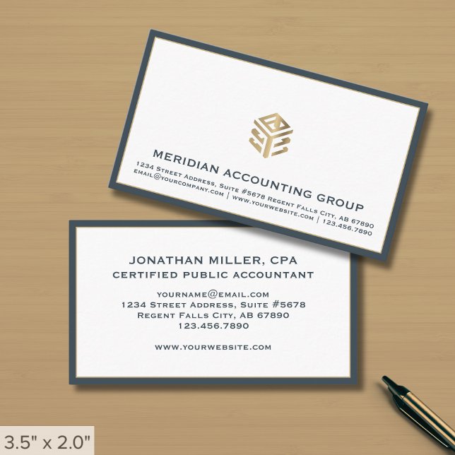 Minimalist Professional Luxury  Business Card (Creator Uploaded)