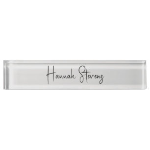 Minimalist Professional Modern Calligraphy Nameplate