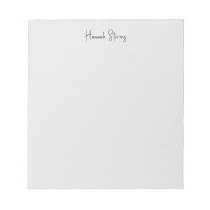 Minimalist Professional Modern Calligraphy Notepad