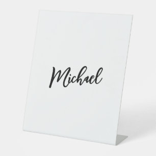 Minimalist Professional Modern Elegant Pedestal Sign
