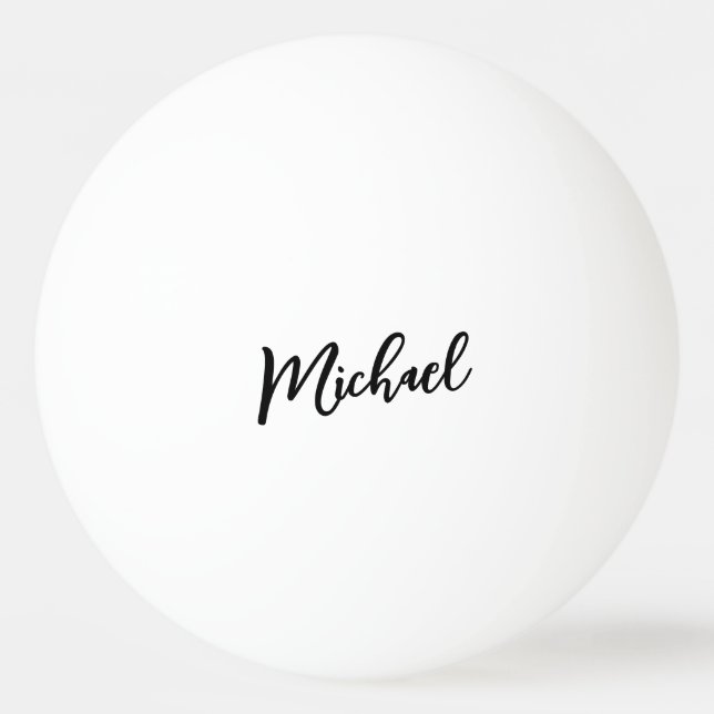 Minimalist Professional Modern Elegant Ping Pong Ball (Front)