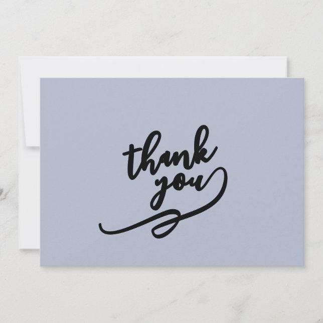 Minimalist Professional Modern Elegant Thank You Card (Front)