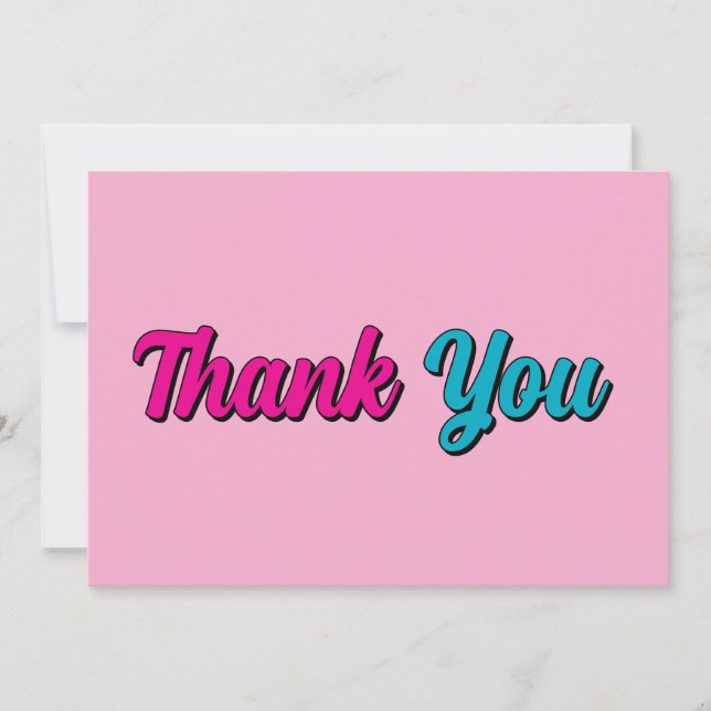 Minimalist Professional Modern Elegant Thank You Card (Front)