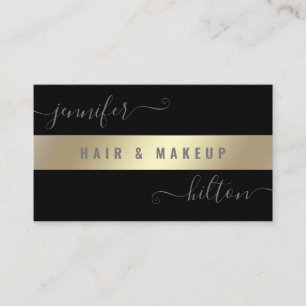 Minimalist professional modern gold foil business card