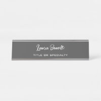 Minimalist Professional Modern Handwrite Dark Grey