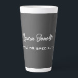 Minimalist Professional Modern Handwrite Dark Grey Latte Mug<br><div class="desc">Plain Minimalist Modern Designs. They're all simple,  attractive,  unique.</div>