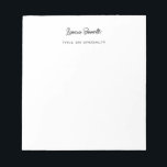 Minimalist Professional Modern Handwritten Notepad<br><div class="desc">This design will be very useful for you. The best way to explain what you can do in your business with a good design is to have a good product.</div>