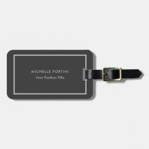Minimalist Professional Modern Luggage Tag