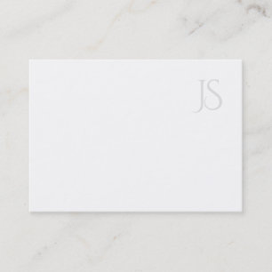 Minimalist Professional Modern Monogram Simple Business Card