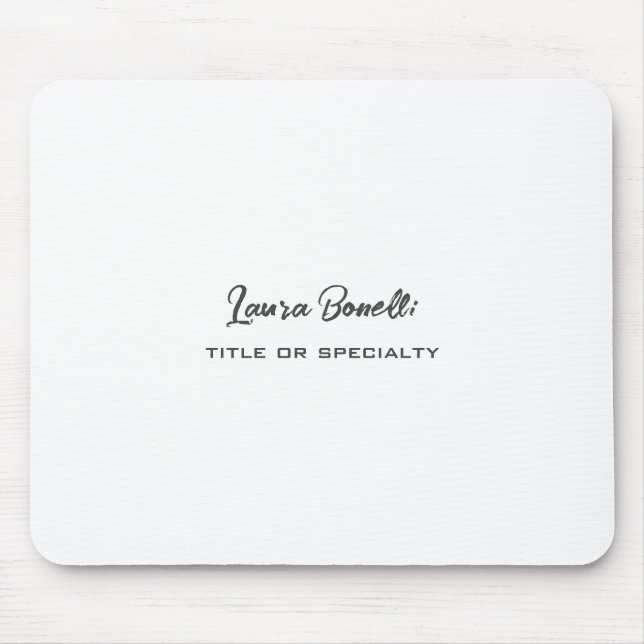 Minimalist Professional Modern Mouse Pad (Front)