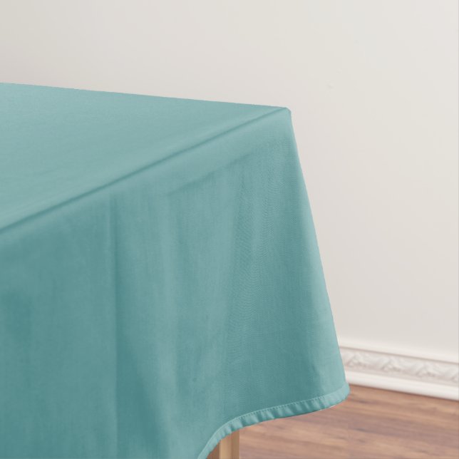 Minimalist Professional Modern Plain Cadet Blue Tablecloth (In Situ)