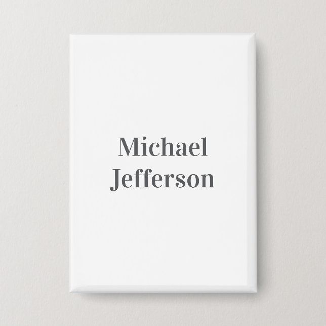Minimalist Professional Modern Plain Name Title (Front)