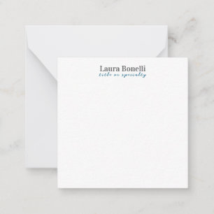 Minimalist Professional Modern Plain Name Title Card