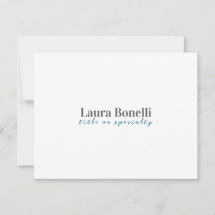 Minimalist Professional Modern Plain Name Title Card