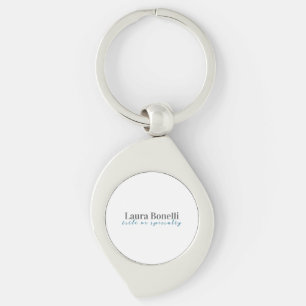 Minimalist Professional Modern Plain Name Title Key Ring
