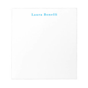 Minimalist Professional Modern Plain Name Title Notepad
