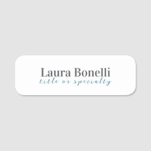 Minimalist Professional Modern Plain Name Title Tag