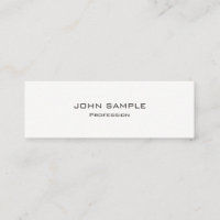 Minimalist Professional Modern White and Grey