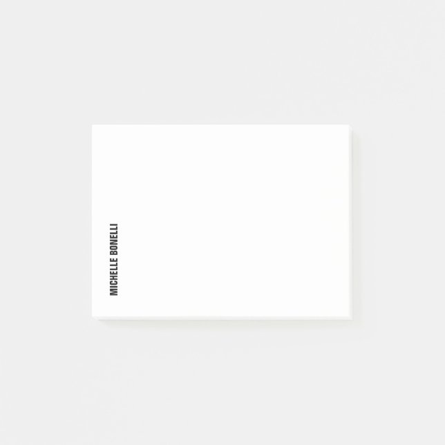 Minimalist Professional Plain Modern Post-it Notes (Front)