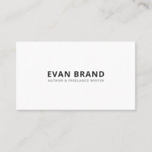 Minimalist Professional Plain White