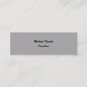 Minimalist Professional Simple Plain Slim Mini Business Card
