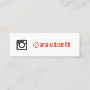Minimalist Professional Social Media Mini Business Card