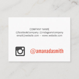 Minimalist Professional Social Media Variation Business Card
