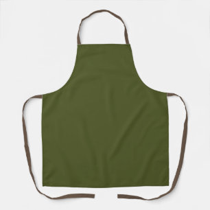 Minimalist Professional Solid Army Green Colour Apron