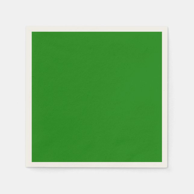 Minimalist Professional Solid India Green Colour Napkin (Front)
