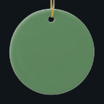 Minimalist Professional Solid Russian Green Colour Ceramic Tree Decoration<br><div class="desc">Extremely aesthetic,  simple and professional design in green colour.</div>