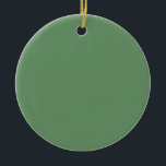 Minimalist Professional Solid Russian Green Colour Ceramic Tree Decoration<br><div class="desc">Extremely aesthetic,  simple and professional design in green colour.</div>