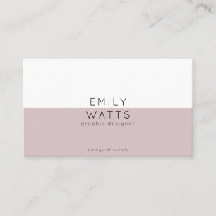 Minimalist Professional White Beige Feminine Business Card