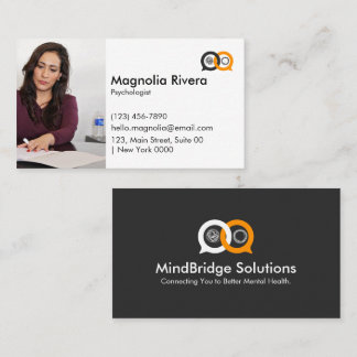 Minimalist Professional White Black Yellow Modern Business Card