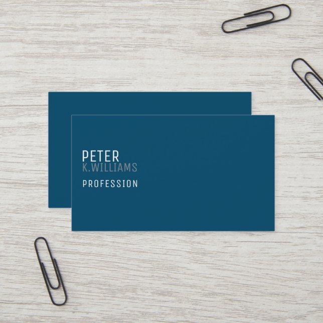 Minimalist Profile Card for Any Profession (Front/Back In Situ)