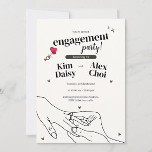 Minimalist Proposal Elegant Invite Engagement