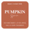 Minimalist Pumpkin Spice Candle | Custom Fall