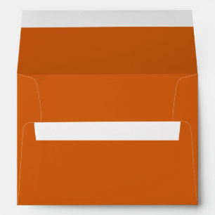Minimalist pumpkin spice solid plain elegant envelope