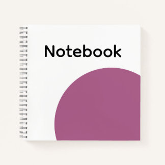 Minimalist Purple Circle Notebook