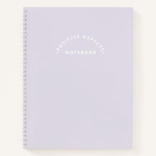 Minimalist Purple Cute Book of Positive Aspects