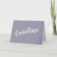 Minimalist Purple Grey Typography Personalised