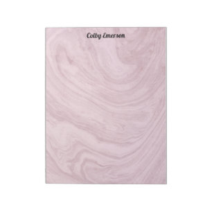 Minimalist Purple Marble Pink Stone Trendy Swirls Notepad