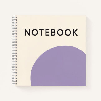 Minimalist Purple Notebook