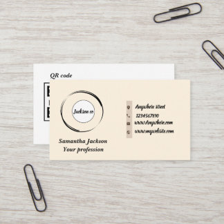 Minimalist QR code  Business Card