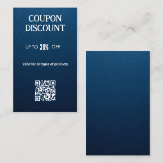 Minimalist QR Code Discount Card