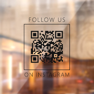 Minimalist QR Code Follow Us on Instagram