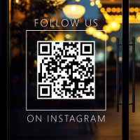 Minimalist QR Code Follow Us on Instagram