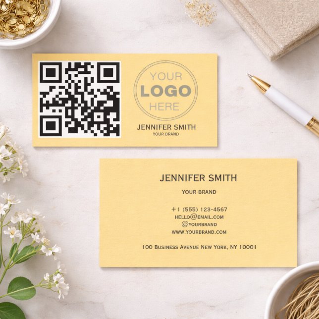 Minimalist QR Code Professional Design Business Card (Minimalist QR Code Professional Design Business Card
)