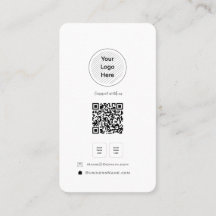 Minimalist QR Code Social Media Your Logo Profile